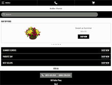 Tablet Screenshot of kellerflorist.com